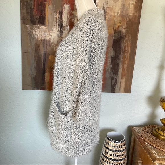 Zara Fuzzy Open Cardigan Sweater Size S - Picture 4 of 6
